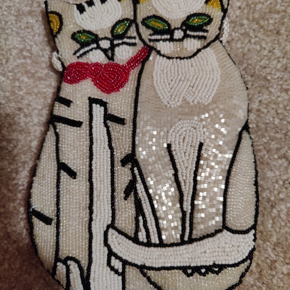 New in bag Lee Sands cat handbag